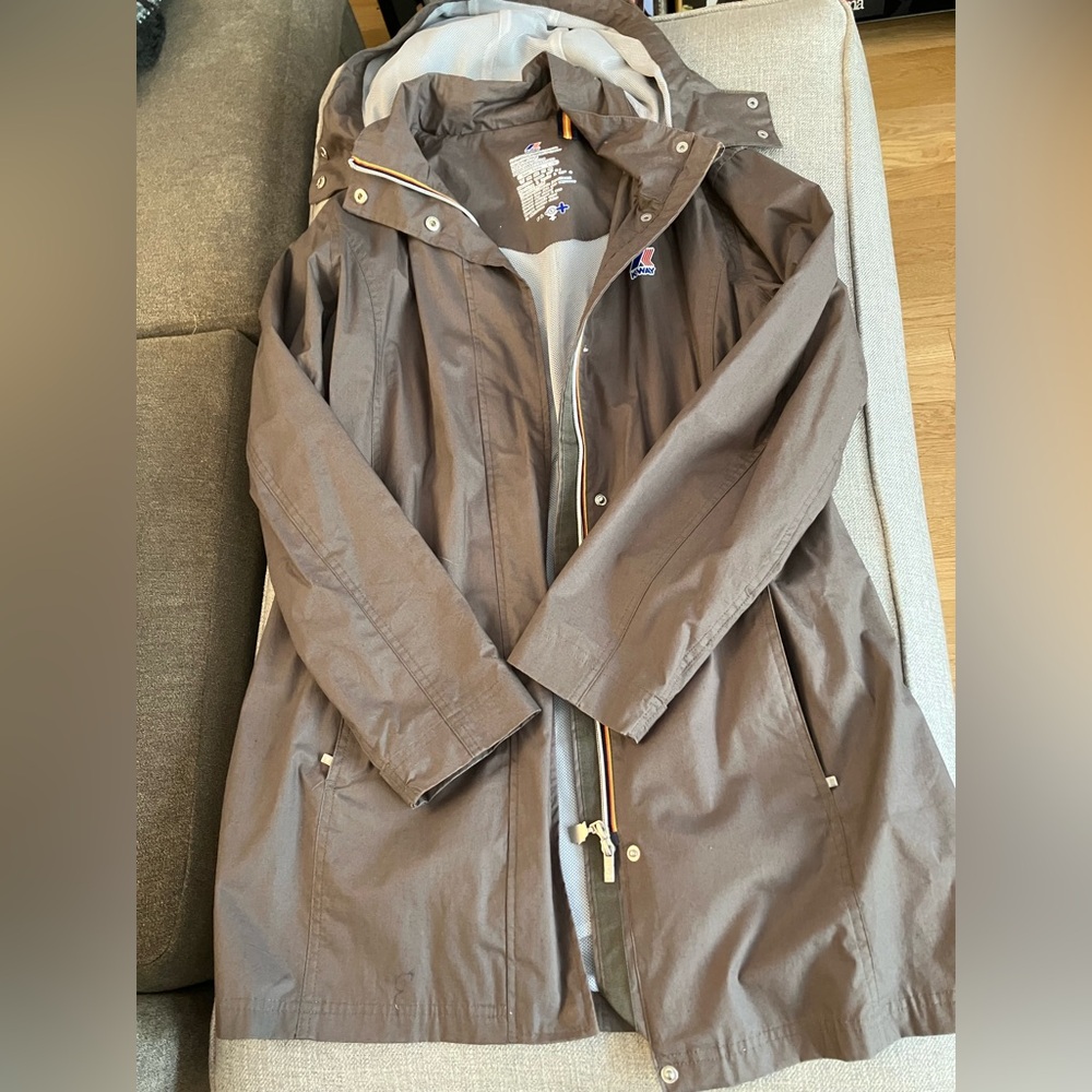 K-Way Women's Brown Raincoat